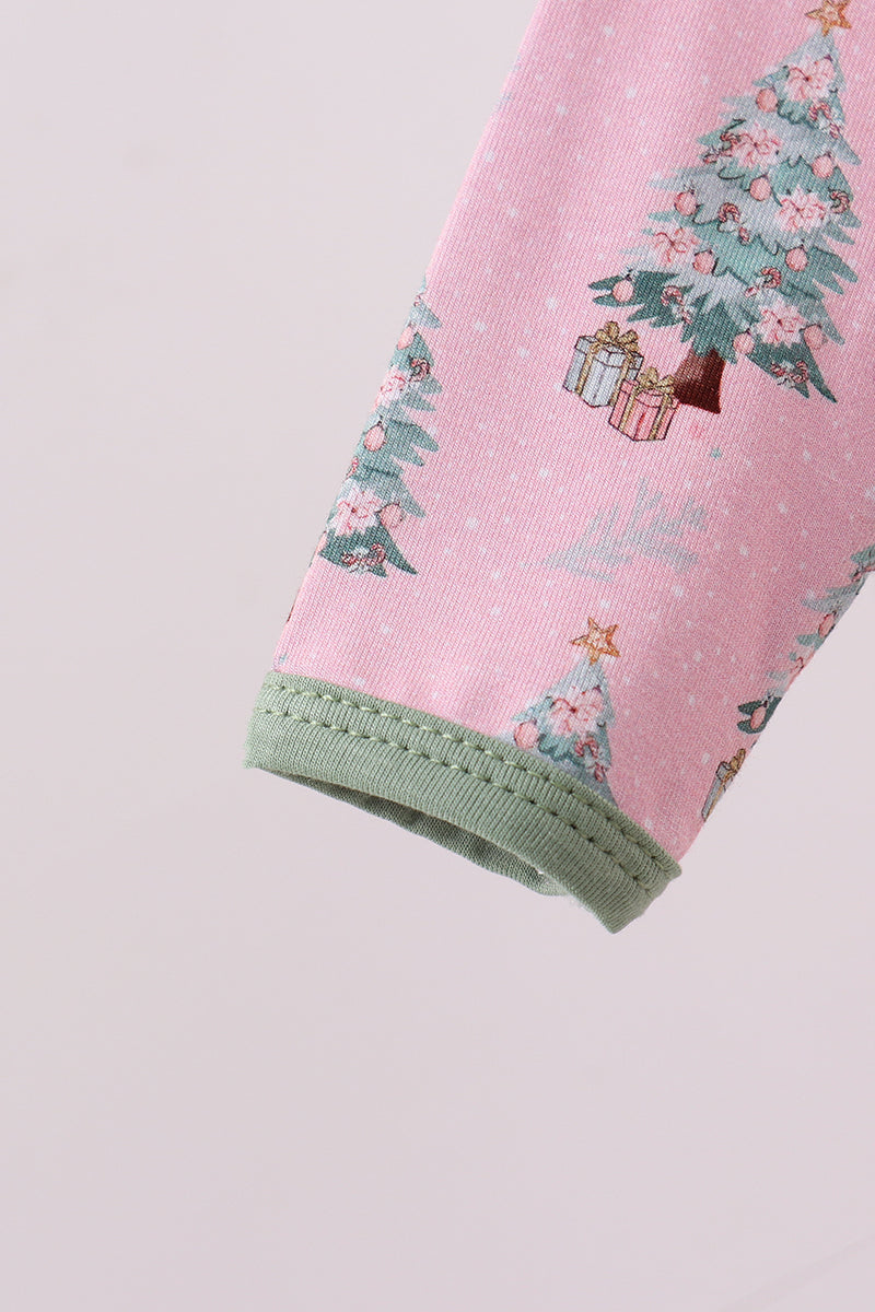 Pink christmas tree bamboo gown