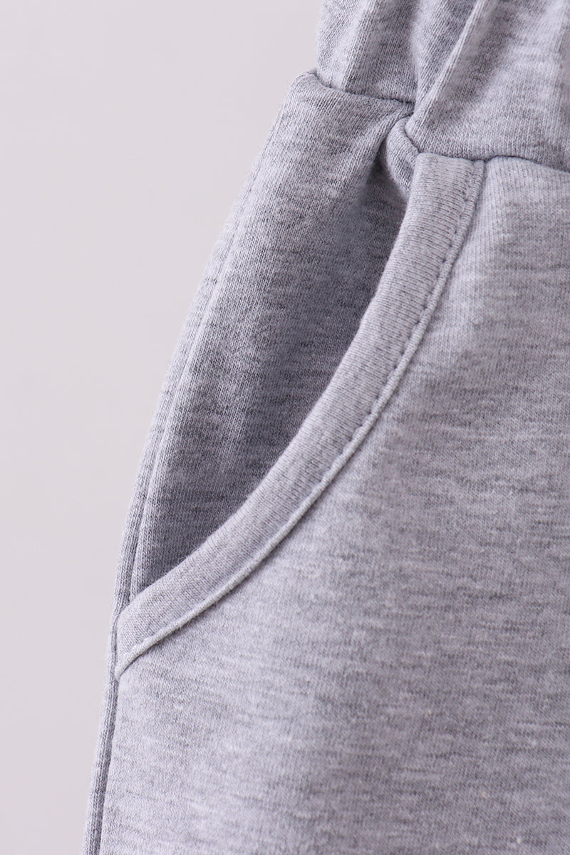 Premium Grey drawstring shorts