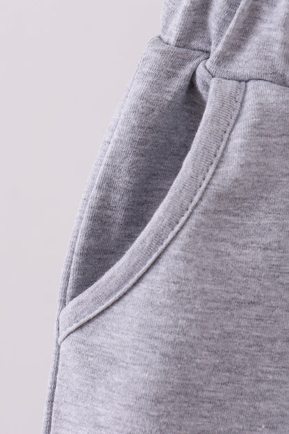 Premium Grey drawstring shorts