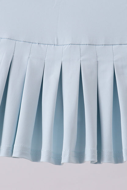 Sky pleated skort