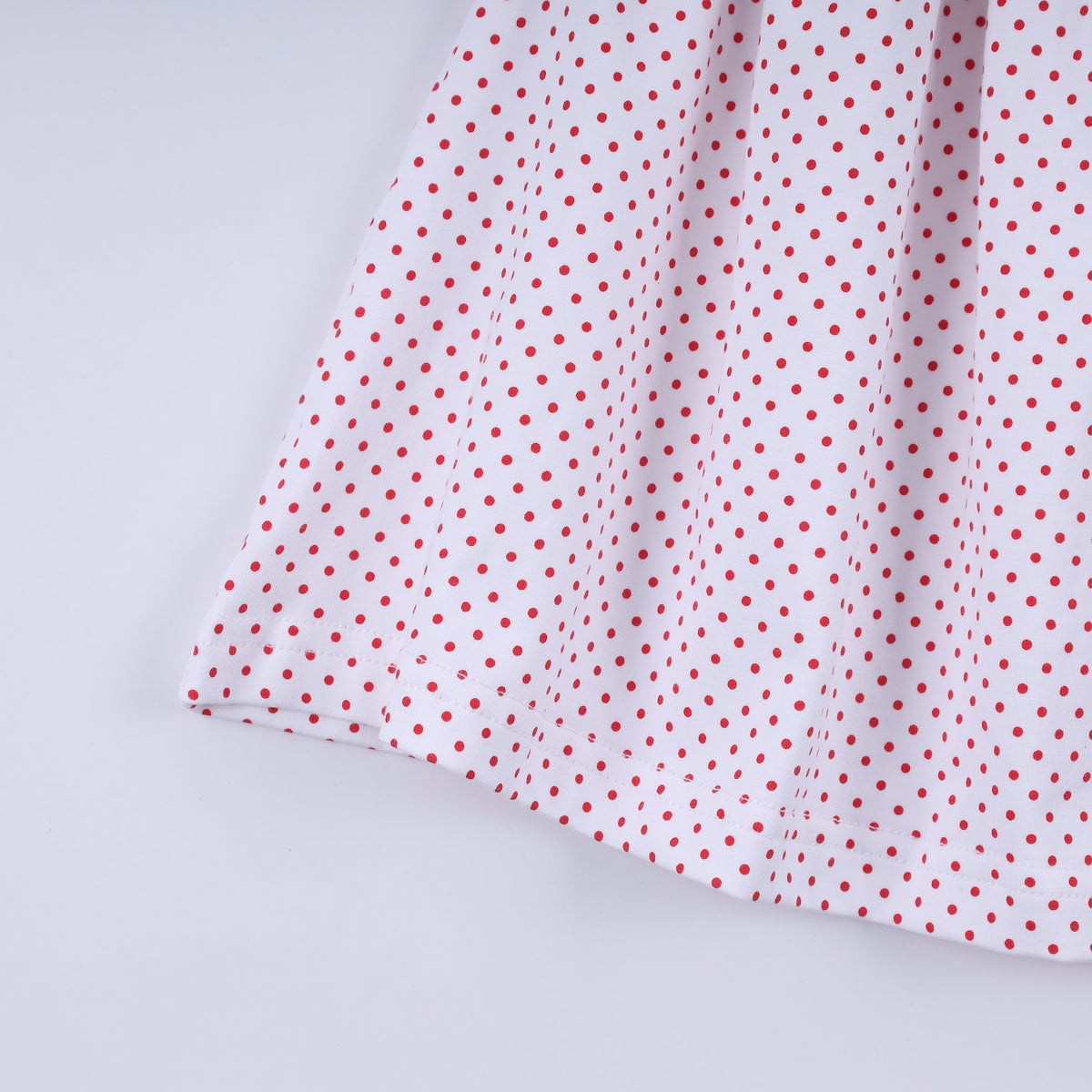 Red gingerbread hand smocked ruffle pants set