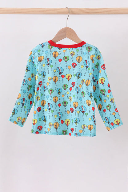 Mint Dr. Seuss smocked top